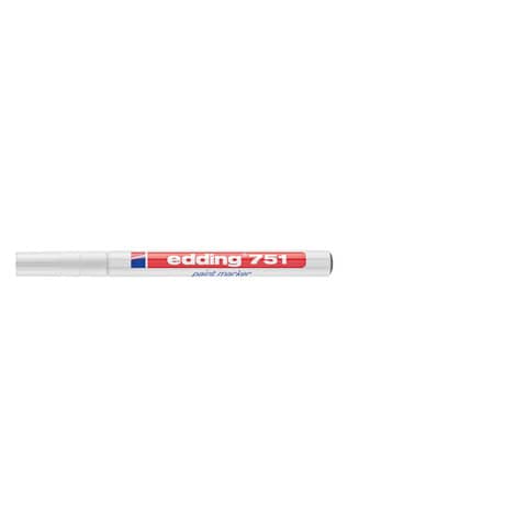 Marcatore a vernice edding 751 punta conica 1-2 mm bianco E-751 049
